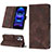 Leather Case Stands Flip Cover Holder YB4 for Xiaomi Redmi Note 12 Explorer