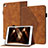 Leather Case Stands Flip Cover Holder YX1 for Apple iPad 10.2 (2019) Brown