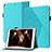 Leather Case Stands Flip Cover Holder YX1 for Apple iPad 10.2 (2019) Mint Blue