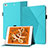 Leather Case Stands Flip Cover Holder YX1 for Apple iPad Mini 4 Mint Blue