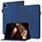 Leather Case Stands Flip Cover Holder YX1 for Apple iPad Pro 11 (2022) Blue