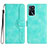 Leather Case Stands Flip Cover Holder YX1 for Oppo A16s Green