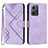 Leather Case Stands Flip Cover Holder YX1 for Xiaomi Redmi Note 12 4G Clove Purple