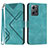 Leather Case Stands Flip Cover Holder YX1 for Xiaomi Redmi Note 12 4G Green