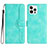 Leather Case Stands Flip Cover Holder YX2 for Apple iPhone 16 Pro Max Green