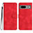 Leather Case Stands Flip Cover Holder YX2 for Google Pixel 7 5G Red