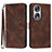 Leather Case Stands Flip Cover Holder YX2 for Huawei Honor 90 5G