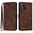 Leather Case Stands Flip Cover Holder YX2 for Motorola Moto E13