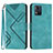 Leather Case Stands Flip Cover Holder YX2 for Motorola Moto E13 Green