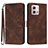 Leather Case Stands Flip Cover Holder YX2 for Motorola Moto G Stylus (2023) 4G