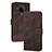 Leather Case Stands Flip Cover Holder YX2 for Nokia C300 Brown