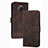 Leather Case Stands Flip Cover Holder YX2 for Nokia G300 5G Brown