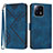 Leather Case Stands Flip Cover Holder YX2 for Xiaomi Mi 13 5G Blue