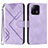 Leather Case Stands Flip Cover Holder YX2 for Xiaomi Mi 13 5G Purple