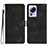 Leather Case Stands Flip Cover Holder YX2 for Xiaomi Mi 13 Lite 5G Black