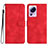 Leather Case Stands Flip Cover Holder YX2 for Xiaomi Mi 13 Lite 5G Red