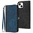 Leather Case Stands Flip Cover Holder YX3 for Apple iPhone 13