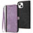 Leather Case Stands Flip Cover Holder YX3 for Apple iPhone 15