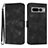 Leather Case Stands Flip Cover Holder YX3 for Google Pixel 7 Pro 5G Black