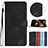 Leather Case Stands Flip Cover Holder YX3 for Huawei Honor 90 5G