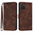 Leather Case Stands Flip Cover Holder YX3 for Motorola Moto E22i