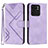 Leather Case Stands Flip Cover Holder YX3 for Motorola Moto Edge (2023) 5G Purple