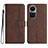 Leather Case Stands Flip Cover Holder YX3 for Oppo Reno10 5G