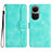 Leather Case Stands Flip Cover Holder YX3 for Oppo Reno10 5G Green