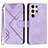 Leather Case Stands Flip Cover Holder YX3 for Samsung Galaxy S22 Ultra 5G Purple