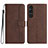 Leather Case Stands Flip Cover Holder YX3 for Sony Xperia 1 V