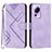 Leather Case Stands Flip Cover Holder YX3 for Xiaomi Civi 2 5G Purple