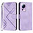 Leather Case Stands Flip Cover Holder YX3 for Xiaomi Mi 12 Lite NE 5G Purple
