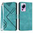 Leather Case Stands Flip Cover Holder YX3 for Xiaomi Mi 13 Lite 5G Green