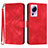 Leather Case Stands Flip Cover Holder YX3 for Xiaomi Mi 13 Lite 5G Red