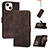 Leather Case Stands Flip Cover Holder YX4 for Apple iPhone 13