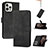 Leather Case Stands Flip Cover Holder YX4 for Apple iPhone 13 Pro Max