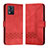 Leather Case Stands Flip Cover Holder YX4 for Motorola Moto E13 Red