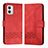 Leather Case Stands Flip Cover Holder YX4 for Motorola Moto G 5G (2023) Red