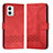 Leather Case Stands Flip Cover Holder YX4 for Motorola Moto G53j 5G Red