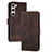 Leather Case Stands Flip Cover Holder YX4 for Samsung Galaxy S24 5G