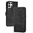 Leather Case Stands Flip Cover Holder YX4 for Samsung Galaxy S24 Ultra 5G