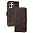 Leather Case Stands Flip Cover Holder YX4 for Samsung Galaxy S24 Ultra 5G