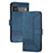 Leather Case Stands Flip Cover Holder YX5 for Google Pixel 6 5G Blue