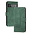 Leather Case Stands Flip Cover Holder YX5 for Google Pixel 6 5G Green