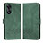 Leather Case Stands Flip Cover Holder YX5 for Oppo A18 Green