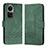 Leather Case Stands Flip Cover Holder YX5 for Oppo Reno10 Pro 5G Green