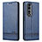 Leather Case Stands Flip Cover Holder YZ1 for Huawei Honor 90 Pro 5G Blue