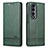 Leather Case Stands Flip Cover Holder YZ1 for Huawei Honor 90 Pro 5G Green