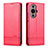 Leather Case Stands Flip Cover Holder YZ1 for Huawei Nova 11 Pro Hot Pink