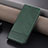 Leather Case Stands Flip Cover Holder YZ1 for OnePlus Nord CE 3 5G Green